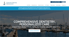 Desktop Screenshot of cantondentalassociates.com